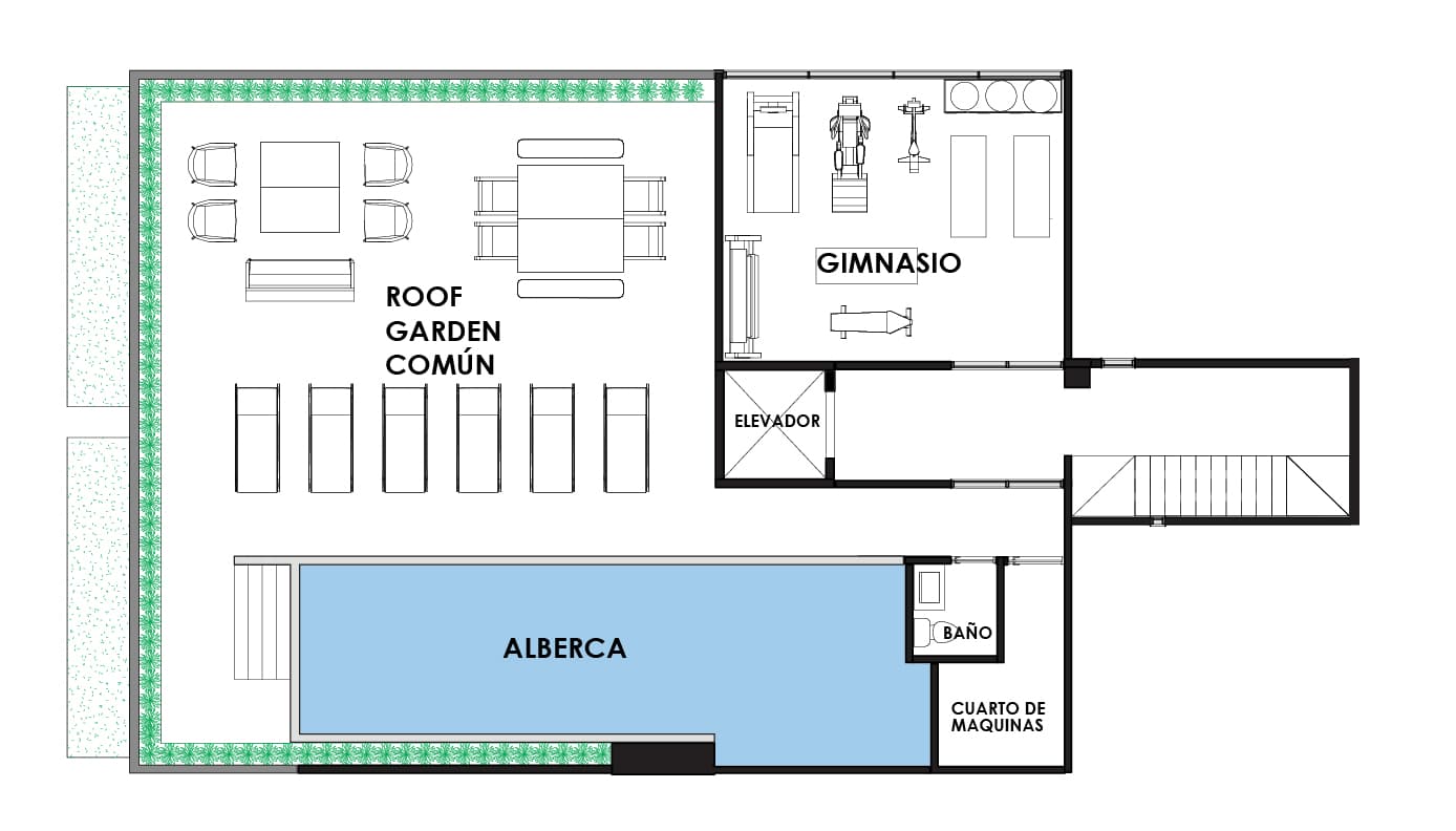 <p>La ubicación inigualable con que cuenta Michoacán 21 te permitirá vivir el día a día en tu departamento nuevo con todas las bondades que una colonia tan multicultural y exclusiva como Hipódromo Condesa te puede ofrecer: lo mejor en arquitectura, museos, restaurantes, boutiques, galerías y parques te quedará a tan sólo unos pasos, los suficientes como para que, al mismo tiempo, puedas salir de tu hogar a prácticamente cualquier punto. Departamentos de 94m² 2 Recámaras 2 Baños Cocina equipada Sala / Comedor Terraza / Balcón Área de servicio Excelente distribución Alberca Roof garden común Vigilancia Elevador Estacionamiento</p>